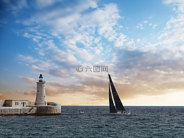 游艇,馬耳他,海港