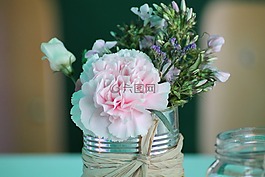 餐桌装饰,花,加尼花束