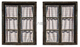窗口,老,旧的窗口