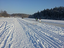 冬天,雪,白