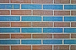 砖墙,墙,蓝色的砖墙