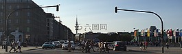汉堡,的jungfernstieg,全景