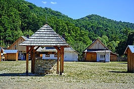 sanok,露天博物馆,农村的平房
