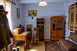 sanok,露天博物馆,农村的平房