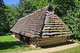 sanok,露天博物馆,农村的平房
