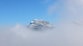 山,霧,天空