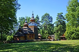 sanok,露天博物馆,农村的平房