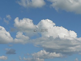 云,天空,藍色