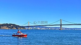 三藩市灣,海灣橋,船