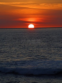 余輝,海,海洋