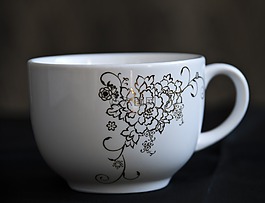 杯,茶,陶器