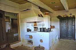 sanok,露天博物馆,农村的平房