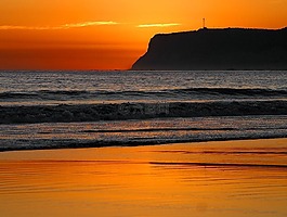 余輝,海,海洋
