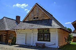 sanok,露天博物馆,农村的平房