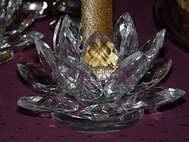 燭臺,蠟燭,水晶玻璃