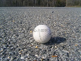 高爾夫球,路,瀝青