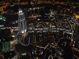 迪拜,夜,城市
