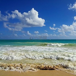 海灘,夏威夷,海洋