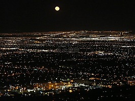 城市,夜,光