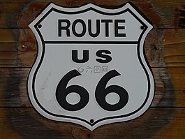 路线66,盾,牌匾