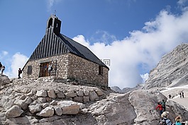 藍藍的天空,山景觀,zugspitze