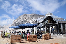 藍藍的天空,山景觀,zugspitze