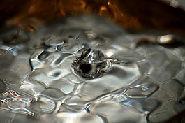 水,下降,水滴