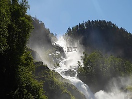 大瀑布,河,水