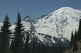 坐騎賴,山,高峰