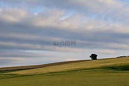 天空,云,藍色