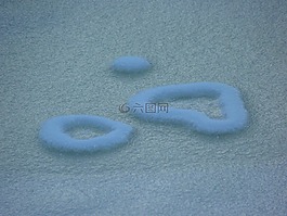 心臟,雪,冰