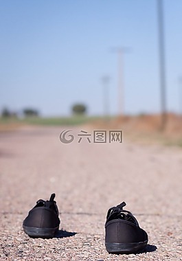 自由,鞋,路徑