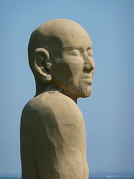 沙雕,男子,面對