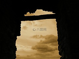 城堡,天堂,陰影