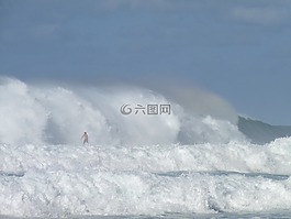 夏威夷,沖浪,海