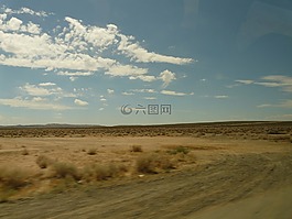 沙漠,車道,退出