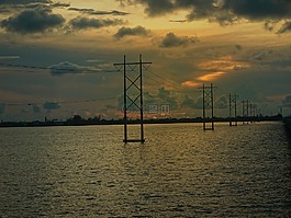 景觀,佛羅里達,海洋