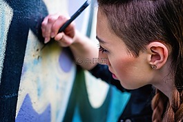 女孩,縱向,火車