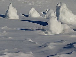 雪,雪堆,堆雪