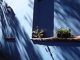 藍(lán)色,房子,建筑