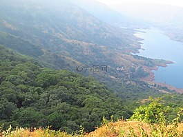 谷,自然,景觀