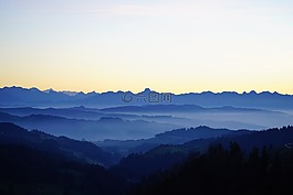 stockhorn酒店,nebellandschaft,伯恩阿爾卑斯山