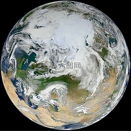 地球,北極觀點,行星