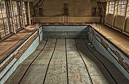 被遗弃的建筑,老,废墟