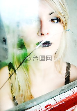 肖像,臉,金發(fā)女郎