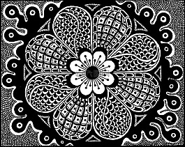 zentangle 图片,绘图,黑与白