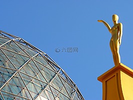 数字,玻璃穹顶,金
