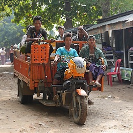 車輛,緬甸,男孩