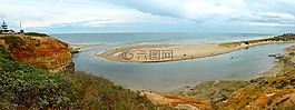 河口,onkaparinga,海景