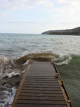 海,網站,波